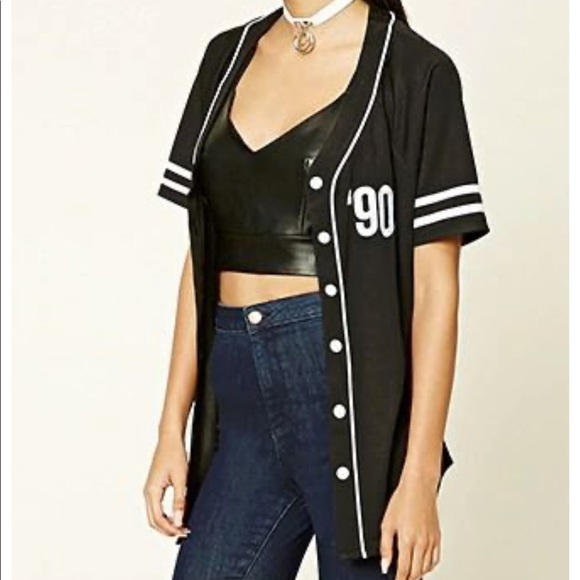 baseball jersey crop top